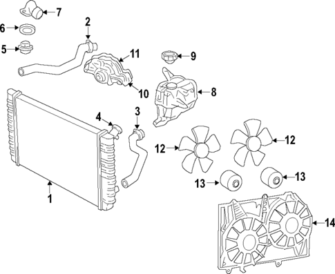 Cooling System for 2011 Buick Lucerne #0