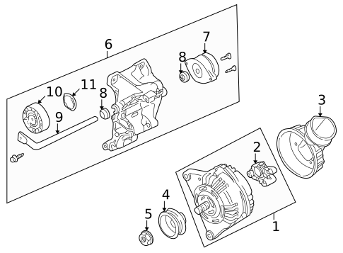 Voltage Regulator for 2002 Volkswagen Cabrio #0