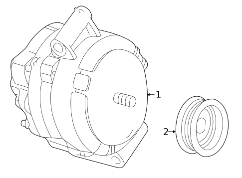 Alternator for 2005 Mercury Mariner #1
