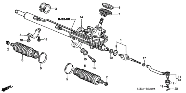 P.S. Gear Box for 1999 Acura TL #0