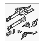 97050190601GRV - Body: Frame Side Member Assembly for Porsche: Panamera Image