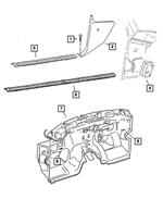 154562 - Interior Trim: Pan Head Screw for Dodge: Ram 1500, Ram 2500, Ram 3500 Image