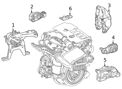 Cylinder Block Components for 2020 Mercedes-Benz CLA35 AMG #0