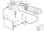 64538390652 - Heater and Air Conditioning: Pressure Hose Assy Compressor-Condenser for BMW Image