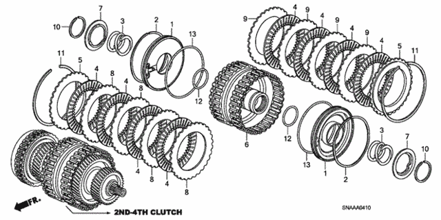 AT Clutch (2nd-4th) for 2009 Honda Civic #0