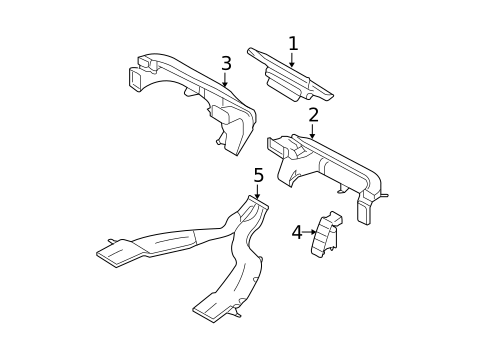 Ducts for 2008 Mercury Mariner #0