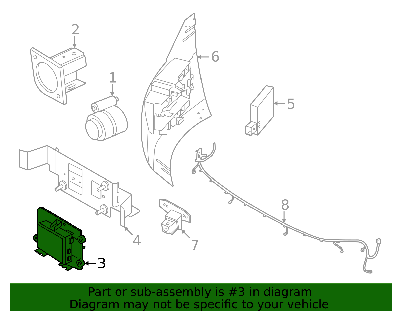 2025-2026 Nissan Armada Sensor 28437-7JA4C | OEM Parts Online