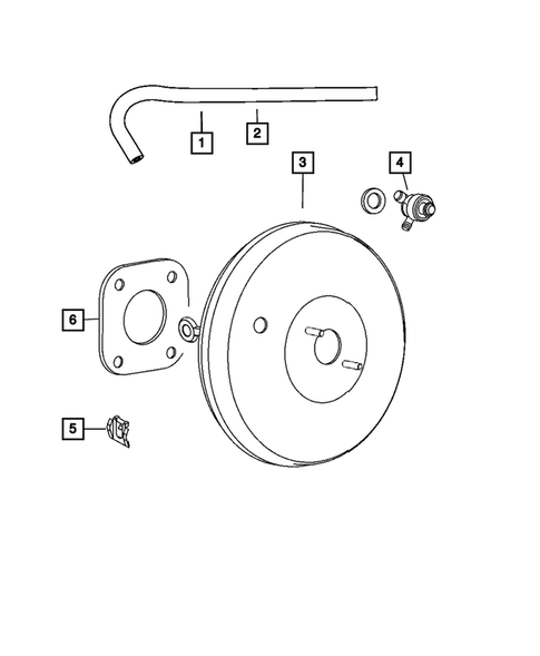 Power Brake Booster for 2009 Jeep Compass #0