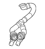 13717594721 - : By-Pass Hose for BMW: 740i, 740Li, X6 Image