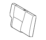 7107702J00B1 - Body: 2011-2013 Toyota Matrix - Seat Back Cover for Toyota: Matrix Image