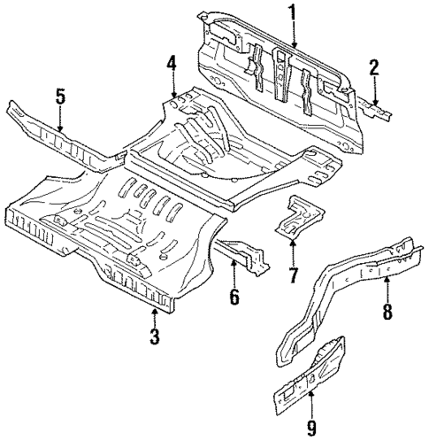 Rear Body for 1992 Mitsubishi Eclipse #0