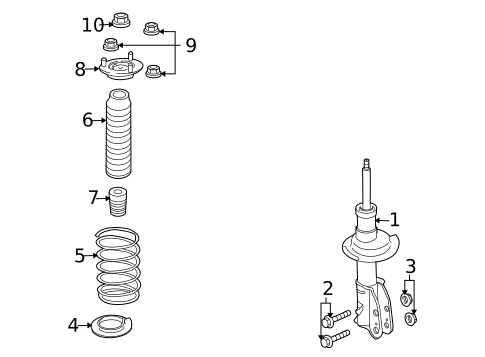 Shocks & Struts for 2009 Lincoln MKX #0