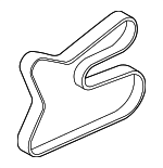 252123N300 - : Serpentine Belt for Kia: Carnival Image