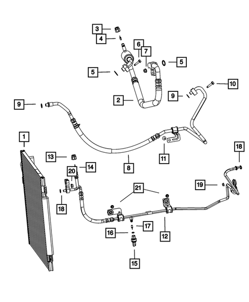 Air Conditioner and Heater Plumbing for 2014 Dodge Dart #1