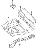 7451456A35 - Body: Rear Floor Pan for Nissan Image