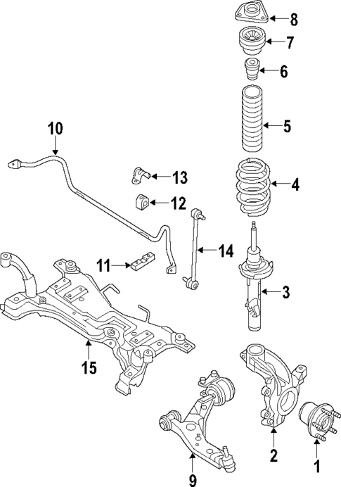 Front Suspension for 2007 Mazda 3 | Mazda Parts Connect