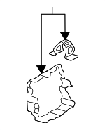 9J1863615A - Body: Console Base Rear Bracket for Porsche: Taycan Image