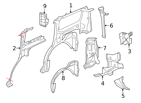 Inner Components for 2015 Land Rover LR4 #1