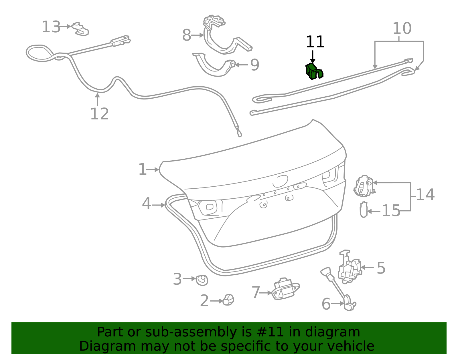 Genuine Toyota Trunk Hinge Torsion Bar Spring Support Clamp Avalon