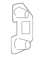 4674669 - Body: Striker Plate for Chrysler: 300, Pacifica | Dodge: Charger, Durango, Journey, Magnum | Jeep: Grand Cherokee Image