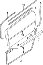 MR199145 - : Ground Effects Clip for Mitsubishi Image