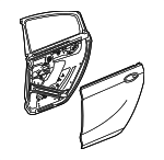 39171976 - : Door Shell for Buick: Regal Sportback Image