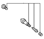 9094205051 - : Tire Pressure Monitoring System (TPMS) Sensor Valve Assembly for Lexus: GX550, UX300h Image