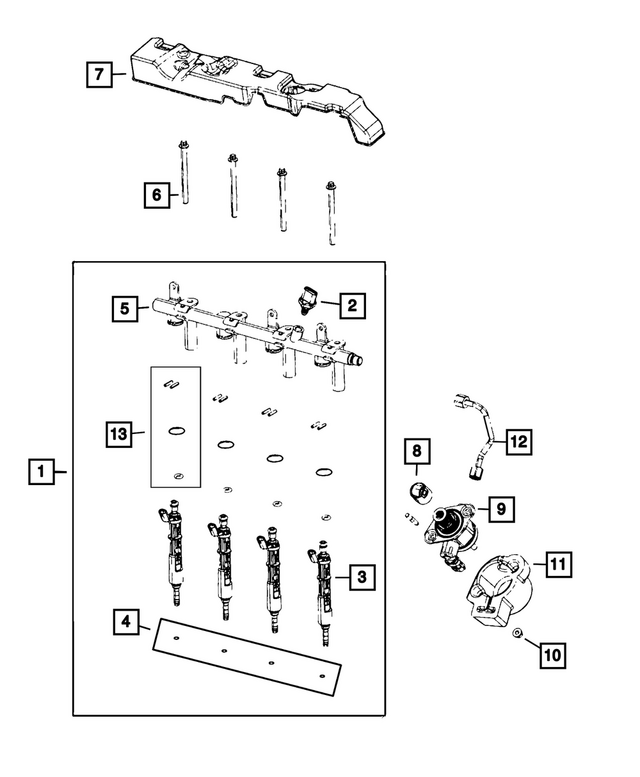 « 5281482AB – Fuel and Accelerator Pedal : Carburant Rampe pour Mopar Image »