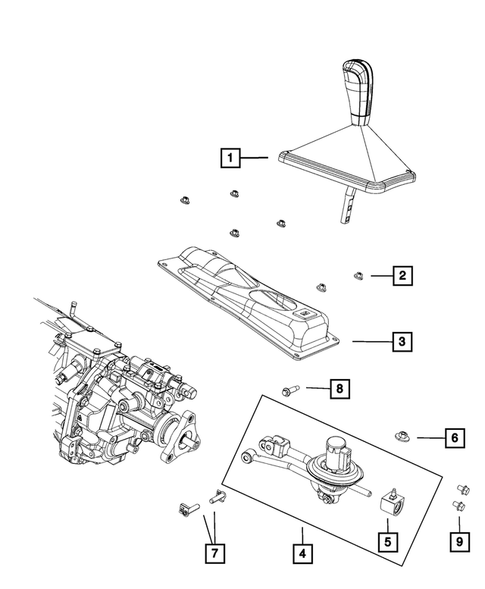 Gearshift Controls and Related Parts for 2014 Dodge Challenger #0