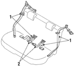 F7CZ74613B85AAC - Body: Lap &amp; Shoulder Belt for Ford Image
