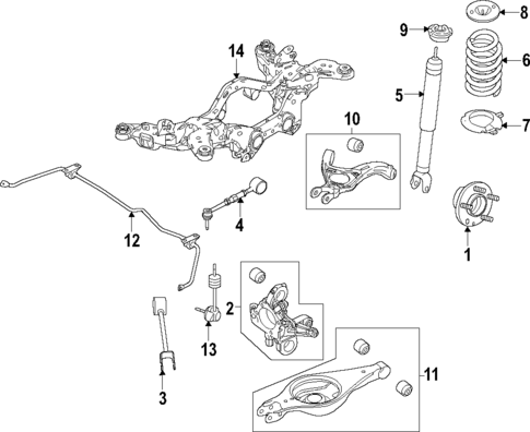Rear Suspension for 2014 Lincoln MKT #0