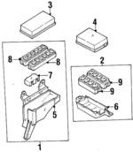 2438232U00 - : Relay Box Lower Cover for Nissan Image