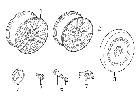 Wheels for 2021 Mercedes-Benz S500 #0