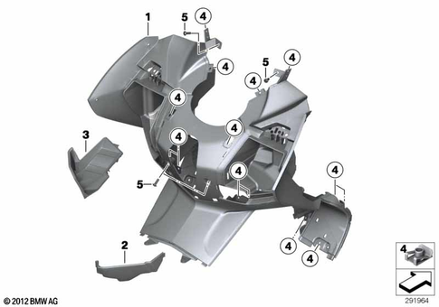 Motorcycle Trim Section, Windshield for 2011 BMW-Motorrad C 650 GT #11