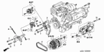 31110PY3A01 - Engine: BELT, ALTERNATOR (BANDO) for Acura Image