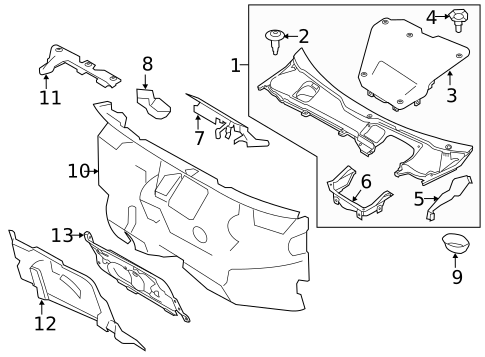 Cowl for 2017 Land Rover Discovery Sport #0