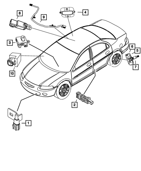 Sensors for 2010 Chrysler Sebring #1
