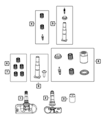 68023889AA - : Valve Stem Cap Kit for Mopar Image