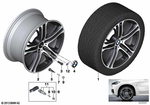 36116854565 - : Gloss-Turned Light Alloy Rim 36907112 for BMW Image