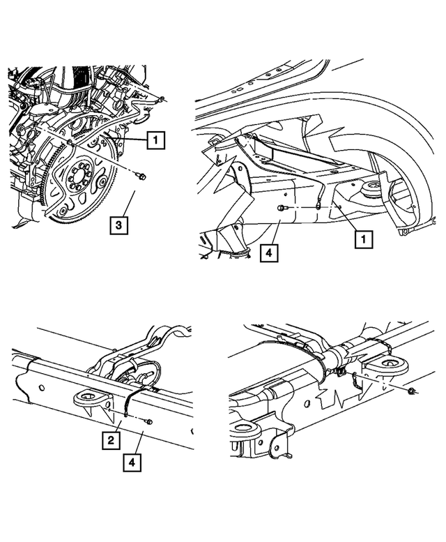 56043277AF - Electrical: Ground Strap for Mopar Image