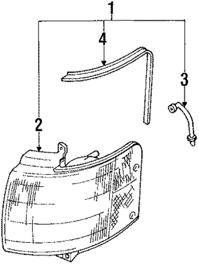 LA015107XB - Electrical: Lens &amp; Housing for Mazda Image