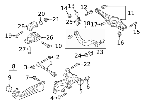 Rear Suspension for 2015 Volkswagen Golf #8
