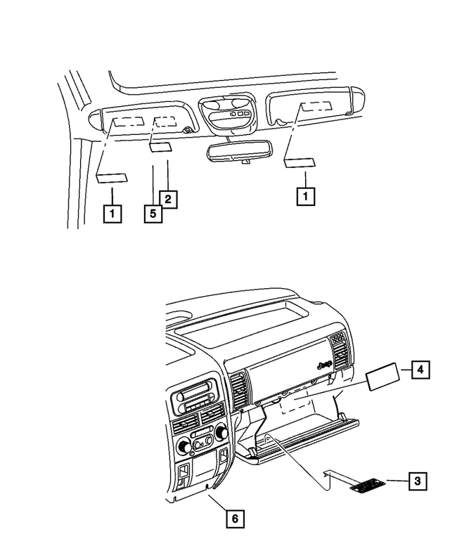 68000202AA - Labels: Air Bag Label for Mopar Image image