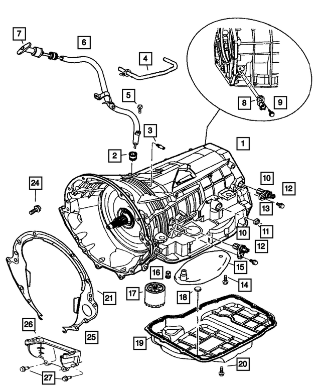 4810021 - Automatic Transmission Multi-Speed: Grommet for Mopar Image image