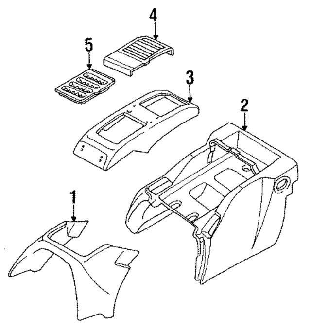 9285220630805T - Body: Console Assembly for Porsche Image