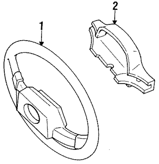E92Z3600A - Steering: Steering Wheel for Ford: Probe Image