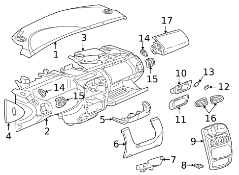 Instrument Panel for 2003 Dodge Neon #0