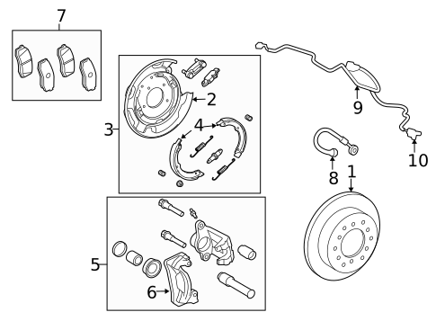 Rear Brakes for 2010 Toyota Tundra #0