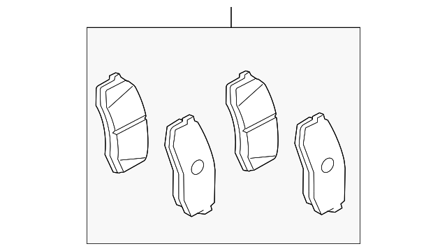 Toyota OEM Factory 2014-2016 Prius Rear Disc Brake Pads Set 04466-47101