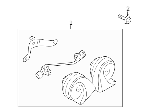 Horn for 2009 Ford Taurus X #0